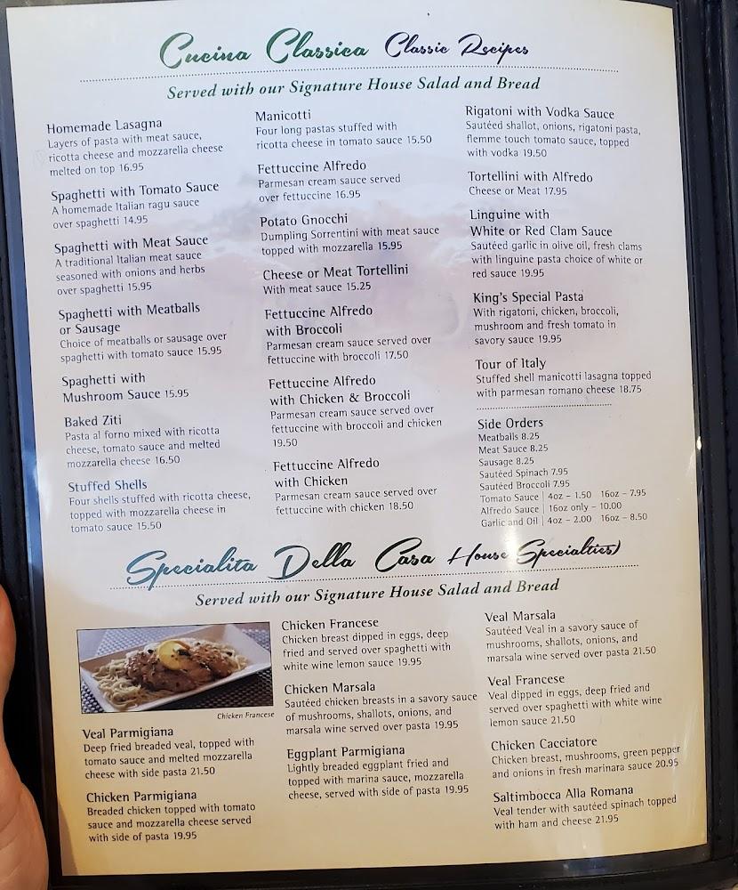 King's New York Pizza - Falling Waters Menu image 4